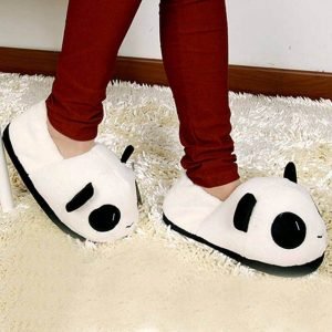 Zapatilla calientes de oso panda